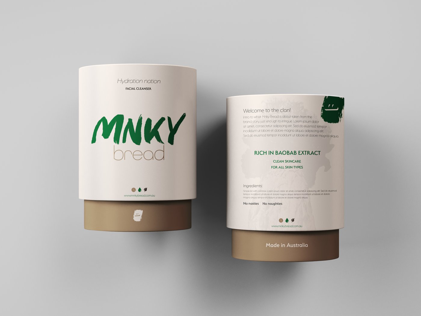 MNKY Bread logotype and brand mark