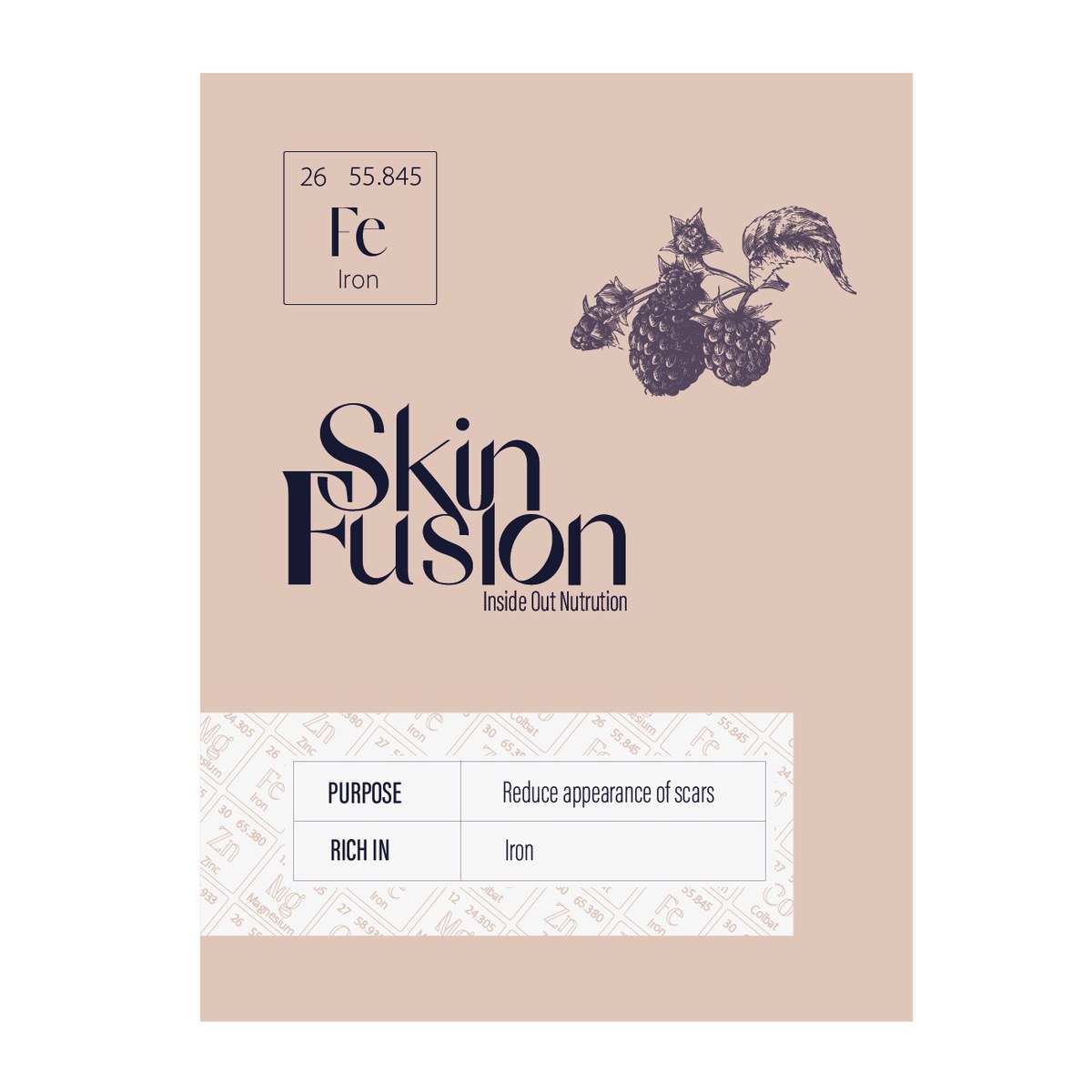 Skin Fusion Iron label — Reduce appearance of scars