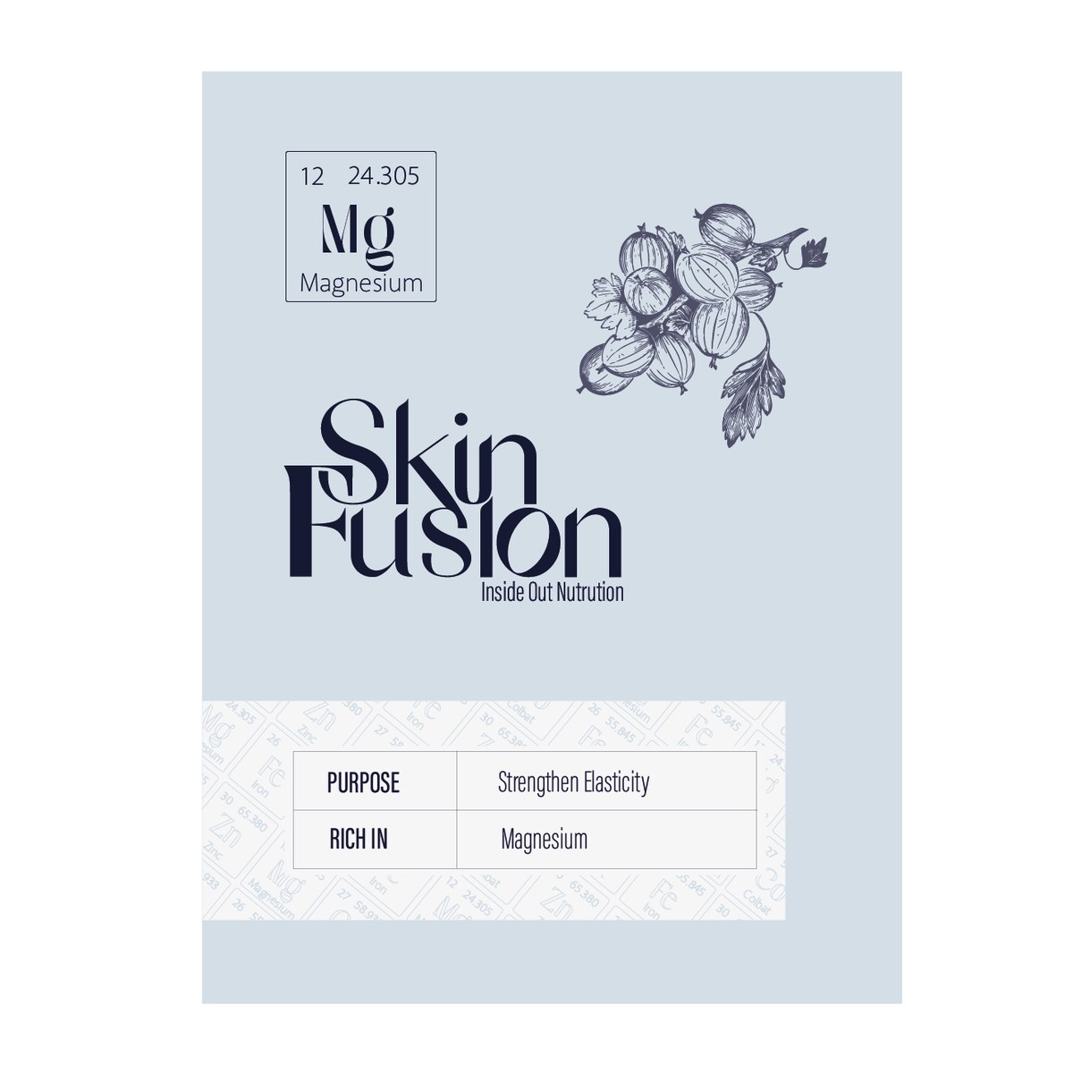 Skin Fusion Magnesium label — Strengthen Elasticity